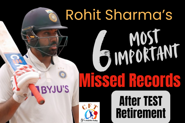 Rohit Sharma missed test records after retirement