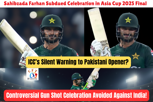 Sahibzada Farhan Avoids Gun Celebration